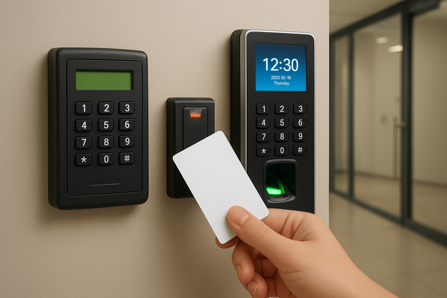 Biometric and facial recognition access control terminal - SISCOM Egypt