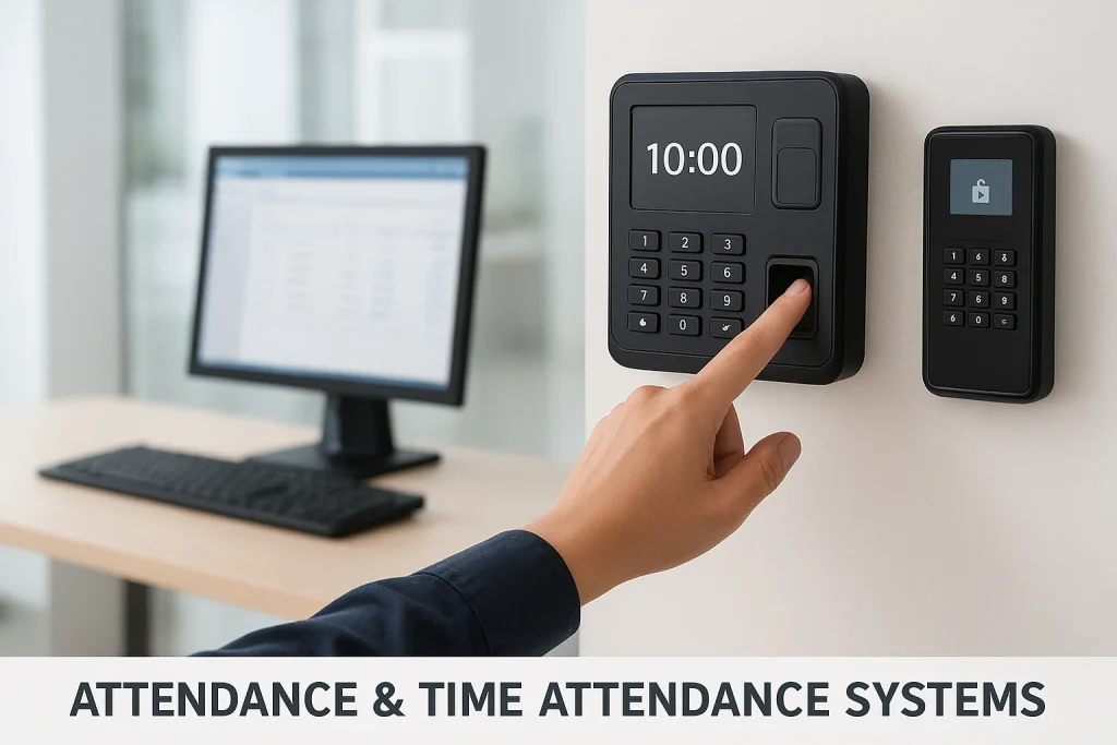 جهاز حضور وانصراف بالبصمة والتعرف على الوجه – نظام Attendance System للشركات والمصانع في مصر من شركة سيسكوم للاتصالات والأنظمة الأمنية.
