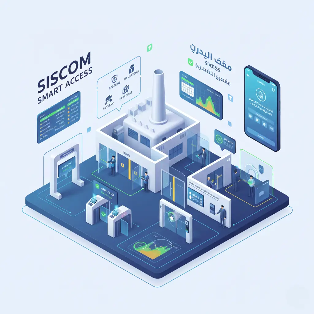 أنظمة التحكم في الدخول للمصانع وإدارة حركة العاملين والمركبات