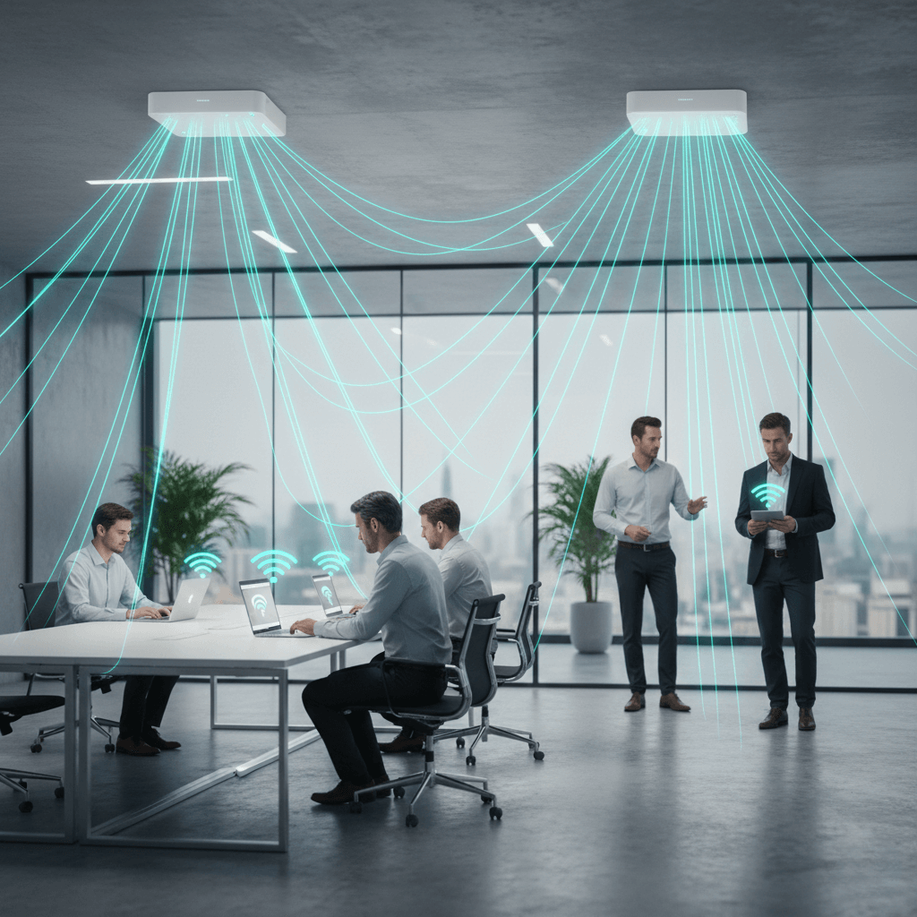 حلول الشبكات اللاسلكية الآمنة للمكاتب والجامعات والفنادق في مصر من SISCOM بتغطية واسعة وإدارة ذكية