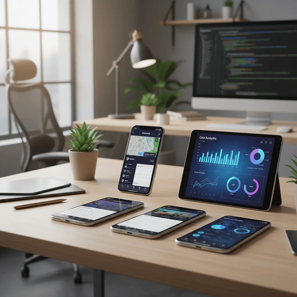 تصميم وتطوير تطبيقات iOS وAndroid للشركات في مصر من SISCOM لإدارة العملاء والحجز والمتابعة