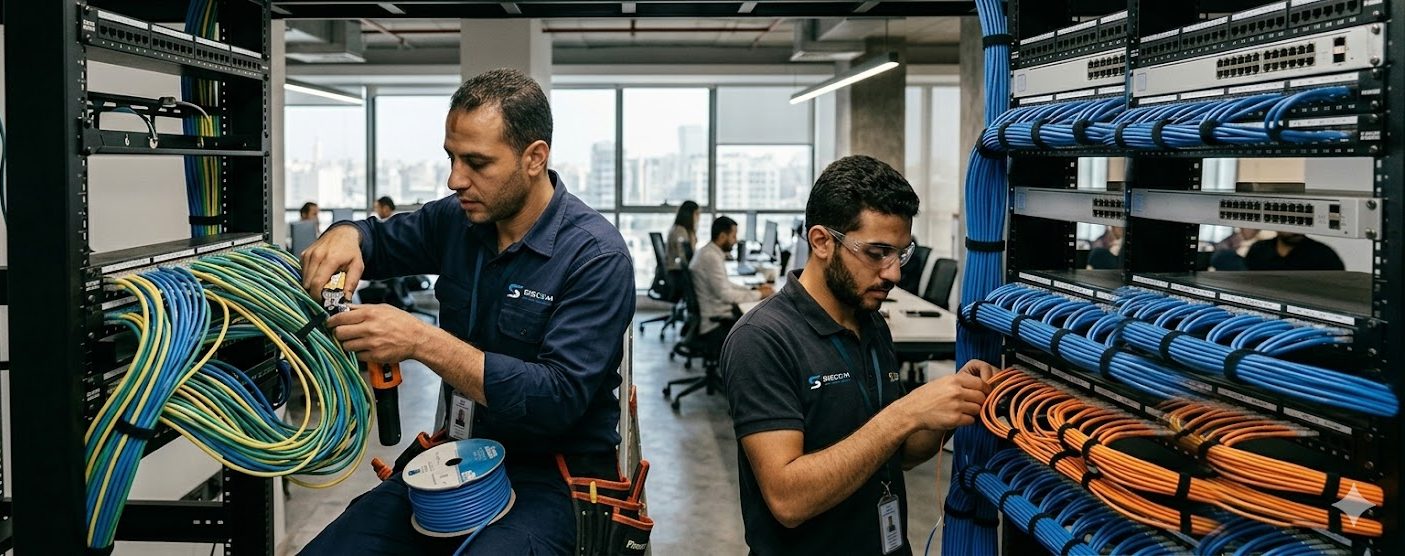 Data center server room infrastructure with precision cooling and UPS by SISCOM