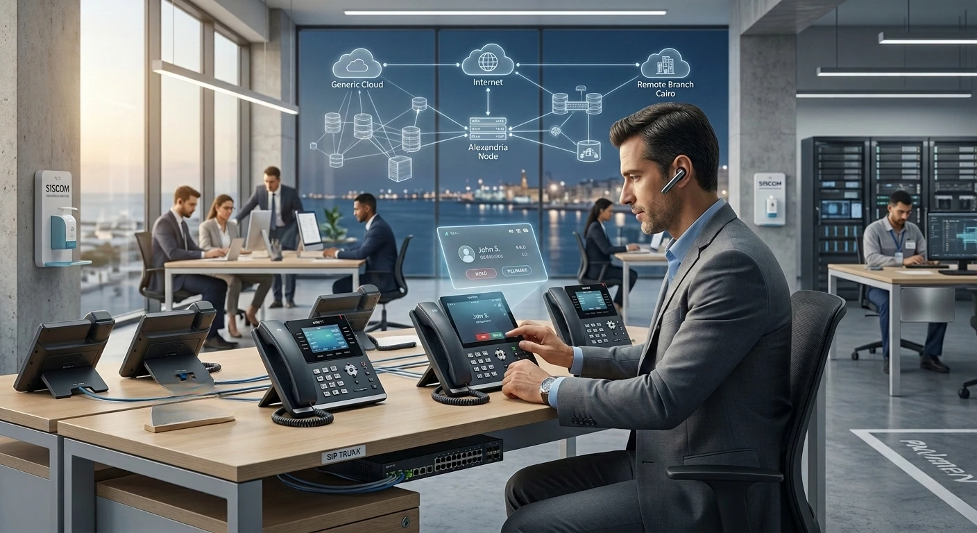 VoIP Internet telephony in modern Egyptian office environment