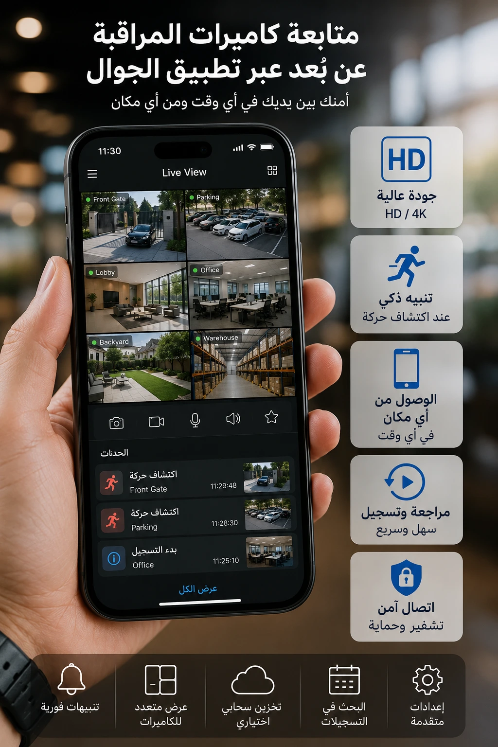 مقارنة جودة الصورة بين كاميرا IP بدقة 4K وكاميرا Analog